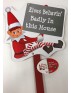 NAUGHTY ELF'S PLANT STICK WOODEN  